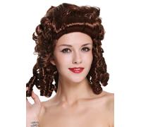 Perruque Femmes Carnaval Baroque États Braun Boucles Noble Dame Reine 91022