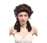 Perruque Femmes Carnaval Baroque Renaissance Romantique Spirale Boucles Braun