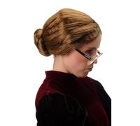 Perruque Femmes Carnaval Braun Strictement Dutt Gouvernante Ballerine Oma