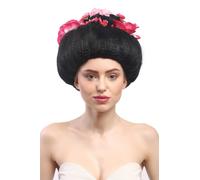 Perruque Femmes Carnaval Halloween Geisha Maiko China Girl Japon Fleurs