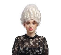 Perruque Femmes Carnaval Historique Baroque Blanc Marie Antoinette Coiffure Adel