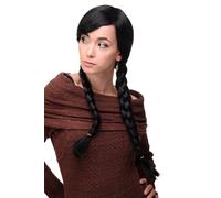 WIG ME UP - Perruque dame noire cosplay nattes tressées écolière school girl Japon gothique lolita 3446-1B