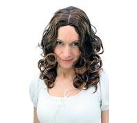 Perruque Femmes Long Naturel Brünett-mix Raie au Milieu Braun 50 CM F45-2T30