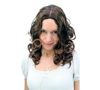 Perruque Femmes Long Naturel Brünett-mix Raie au Milieu Braun 50 CM F45-2T30