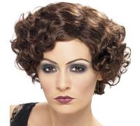 Perruque Flapper Fantaisie Flirty Pour Femmes Années 20 Marron Neuve Par Smiffys