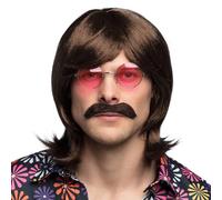 PERRUQUE GARY AVEC MOUSTACHE