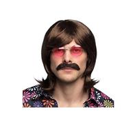 perruque gary avec moustache - boland 85722 Marron G