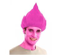 Perruque - GENERIQUE - Troll rose adulte - Cheveux dressés - Carnaval