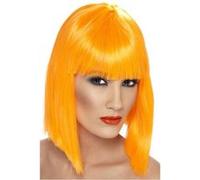 Perruque Glam Courte Avec Frange Orange - Orange 0 G