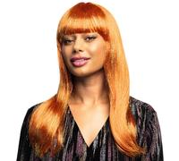 PERRUQUE GRACE MÈCHES CUIVRE PAILLETÉ OR FEMME