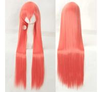 Perruque Halloween Mode Noël Party Dress Up Perruque Cosplay Perruque Universel 100 cm Couleur Longue Cheveux Raides Cos Animation Haute Température Fil 099 Couleur : Rose Net 067 [1 Mètre]