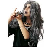 mayddle Perruque Halloween Sorcière Grise G