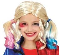 perruque harley quinn couettes couleurs enfant - guirca 48010 Jaune G