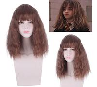 Perruque Hermione Brown Corn Hot Big Scalp Air Bangs Movie Wig