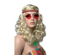 Perruque - Hippie avec Bandeau - Blonde - Adulte - Mixte
