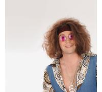 Perruque Hippie Bandeau - Marque - Châtain - Taille adulte