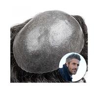 Perruque Homme Système de remplacement de cheveux for toupet for hommes 0,12 mm Toupet de peau complète for homme Postiche durable PU Perruque Unité de pièce de cheveux for homme, # 1B40 Noir naturel