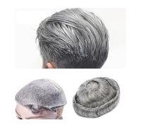 Perruque Homme Toupet for hommes Peau mince 0.03-0.04mm V-loop Base en PU sans nœud Toupet for hommes Cheveux humains Hommes Perruques Unités de remplacement de cheveux durables Postiche Perruques pou