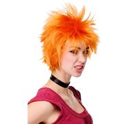 Perruque Hommes Femmes Cosplay Orange Sauvage Struppelig Gestyled Japon Anime