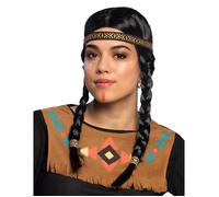 Perruque indienne tressée femme