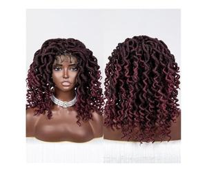 Perruque, Innovations en dentelle: dévoilement des dernières nouveautés matière de coiffures et perruques tressées-Your Frontier(Reddish-brown)