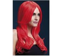 Perruque Khloe Fever Rouge Fluo - Rouge fluo - Taille Unique rouge G