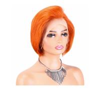 Perruque Lace Front 13x4, coupe pixie courte de 20 cm, sans colle, cheveux humains, densité 150, ligne de cheveux naturelle, for femmes noires Postiche Cheveux Femme(350#)