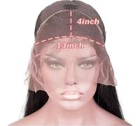 Perruque Lace Front, HD Dentelle Transparente, Os Brésilien-Lisse, 1B/30HL, 32 pouces, 180