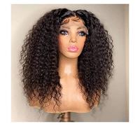 Perruque Lace Front Wig Bouclée À L'Eau, Perruque Frontale Synthétique Naturelle Noire Pour Femmes, Perruque Quotidienne Épilée, Perruque Grise De Densité 180 Pour Femmes (Perruque Lace Front Wig 24
