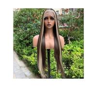 Perruque Lace Front Wig bou de 66 cm de long, 13x4, reflets blonds mélangés, brun ombré, for femme, usage quotidien, fête, cosplay Hair Extensions Pièces Wigs