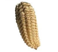 Perruque Lace Front Wig brésilienne naturelle, cheveux humains, sans colle, pre-plucked, avec naissance des cheveux pre-plucked, densité, pour femmes Long Complète bouclé ondulé Chaleur (White, J)