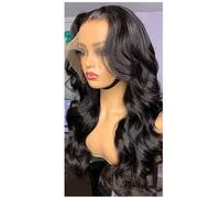 Perruque Lace Front Wig naturelle ombrée, cheveux humains, Body Wave, 1 20 pouces, densité 13x4, densité #180, pour femmes