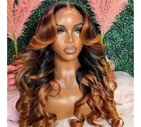 Perruque Lace Front Wig Ondulée Orange Sans Colle, 26 Pouces De Long, Densité 180, Perruques Pré-Épilées Pour Femmes Avec Babyhair