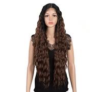 Perruque Lace Wig Synthétique Longue Ondulée Ombrée Blonde Haute Température, Perruques Synthétiques Pour Femmes Noires, Perruques De Cosplay Grises Pour Femmes (Tt1B 33)