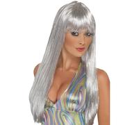 Perruque Lamée Argent