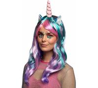 Perruque licorne accessoire de costume pastel