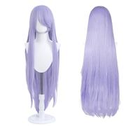 Perruque Longue 100 cm, Cosplay Anime Universel, Parfaite pour Fêtes, Usage Quotidien, Festivals, Halloween (Lavande)