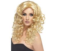 Perruque Longue Bouclée Blonde Perruque Glamour Pour Femmes