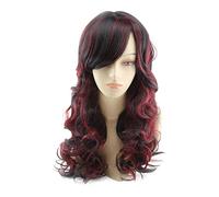 Perruque longue bou for femme, cheveux longs, gros cheveux bouclés, frontière du commerce extérieur, perruque étoile européenne et américaine avec fermeture (Color : B, Size : One Size)