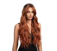 Perruque longue bouclée, longue boucle en fibre synthétique, accessoire de coiffure confortable, accessoire de cheveux tendance pour anniversaire, vacances