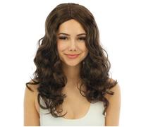 Perruque longue bouclée - PTIT CLOWN - 23977 - Brun - Accessoire Déguisement - Mixte