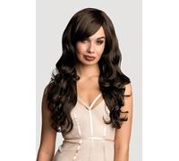 Perruque longue brune aux ondulations douces : Bella chestnut brown #8