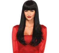 Leg Avenue Perruque Cheveux Longs Noir Taille Unique