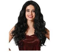 Perruque Longue Noire ondulé 60cm noire