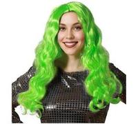 Perruque Longue Verte ondulée 60cm verte G