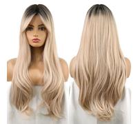 Perruque Longues perruques ondulées blondes brun cendré clair avec frange de cheveux fête quotidiennes for les femmes(LC5070-1)