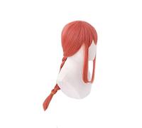 Perruque Makima pour cosplay Anime Chainsaw Man - Cheveux synthétiques longs tressés - Résistants à la chaleur - Pour Halloween, fête - Jeu de rôle + filet à cheveux