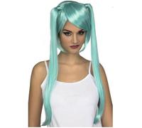 Perruque Manga Bleue - Disfrazzes - Couettes larges - Femme Adulte - Intérieur