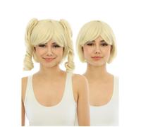 Perruque manga - PTIT CLOWN - Luxe blonde - Couettes détachables - Coiffable - Mixte