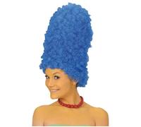 Perruque marge bleue femme tv films et jeux vidéo